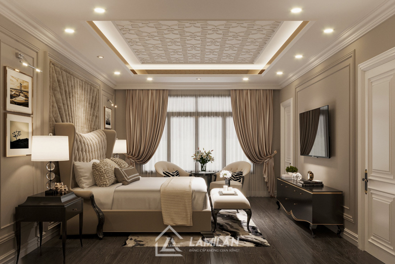 Thiết kế nội thất biệt thự cao cấp phong cách Tân Cổ Điển