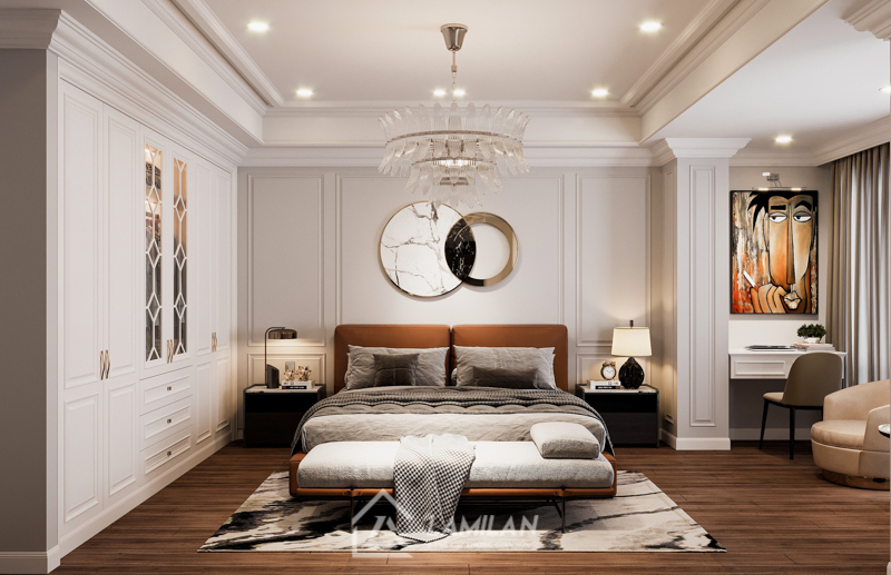 Thiết kế nội thất biệt thự liền kề phong cách Tân Cổ Điển