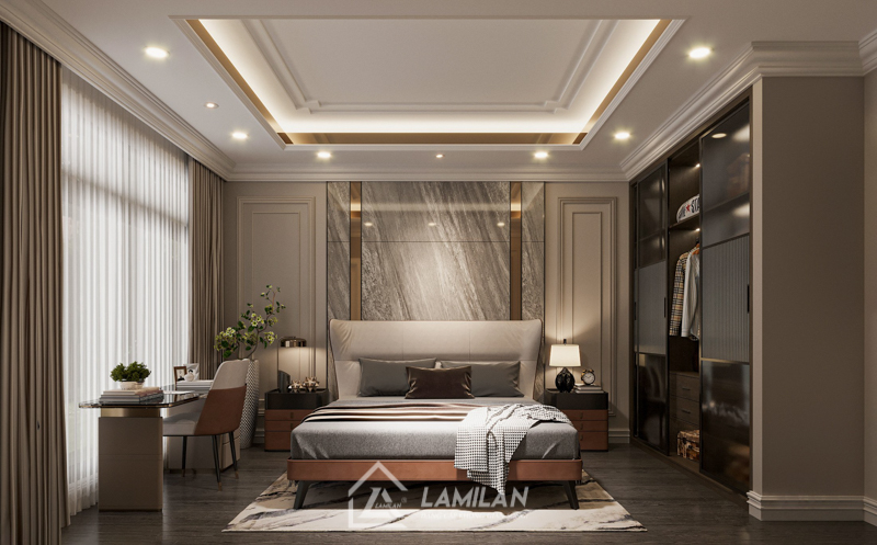 Thiết kế nhà phố cấp 4 mặt tiền 9m ấn tượng