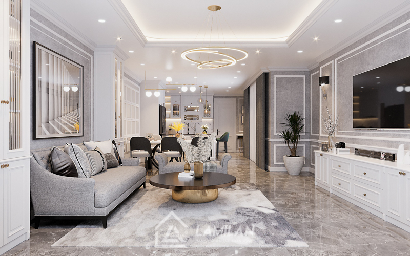 Thiết kế căn hộ Bán Cổ Điển