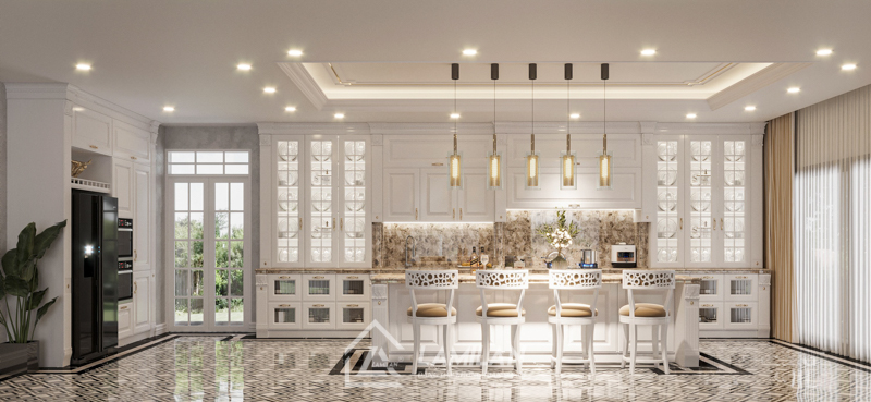 Thiết kế căn hộ Bán Cổ Điển
