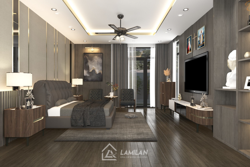 Thiết kế thi công nội thất nhà phố đơn giản