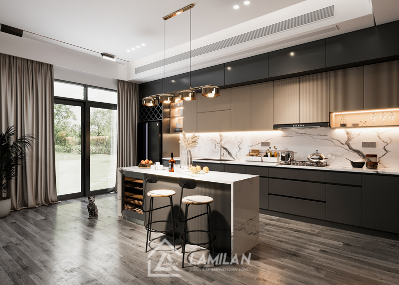Thiết kế nội thất căn hộ 80m2 3 phòng ngủ