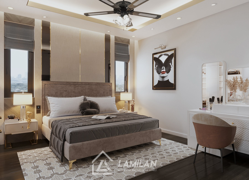 Thiết kế nội thất căn hộ 80m2 3 phòng ngủ