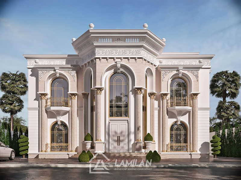 Thiết kế biệt thự đơn lập Tân Cổ Điển