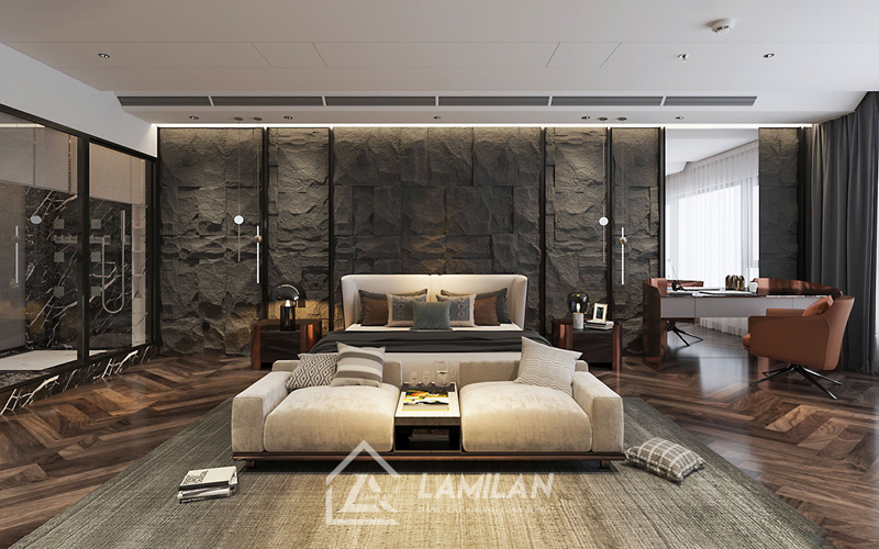 Thiết kế căn hộ 90m2 3 phòng ngủ