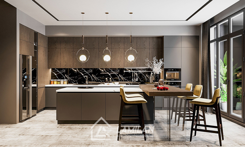 Thiết kế căn hộ 90m2 3 phòng ngủ