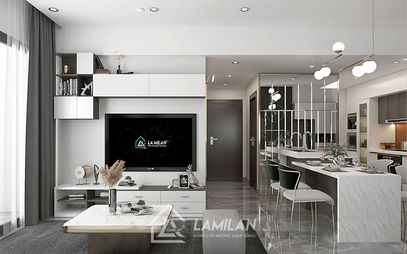 Thiết kê căn hộ 30m2 2 phòng ngủ