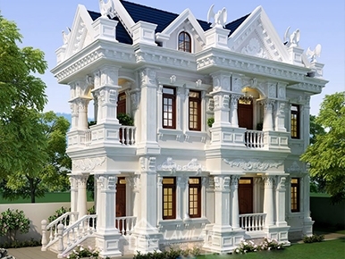 BIỆT THỰ 2 TẦNG TÂN CỔ ĐIỂN ĐẸP MẮT VÀ MÊ HOẶC 