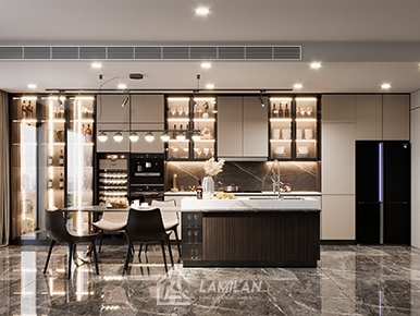 MẪU NHÀ BẾP NHỎ ĐẸP MÀ VẪN TIỆN NGHI