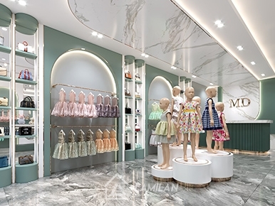 MẪU THIẾT KẾ SHOP QUẦN ÁO TRẺ EM THỊNH HÀNH