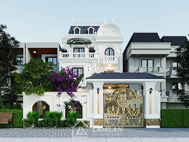 THIẾT KẾ CỔNG NHÀ PHỐ ĐẸP