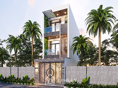 THIẾT KẾ NHÀ PHỐ 3 TẦNG 6X10M TIỆN NGHI, SANG TRỌNG
