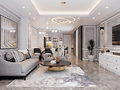 THIẾT KẾ NỘI THẤT CHUNG CƯ 100M2 ĐẦY TIỆN NGHI