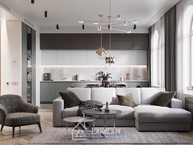 THIẾT KẾ NỘI THẤT CHUNG CƯ 75M2