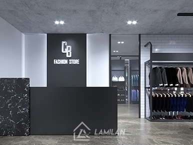 THIẾT KẾ NỘI THẤT SHOP THỜI TRANG NAM