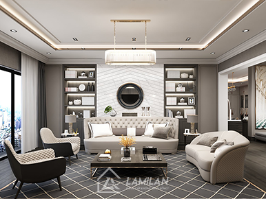 THIẾT KẾ PHÒNG KHÁCH TÂN CỔ ĐIỂN