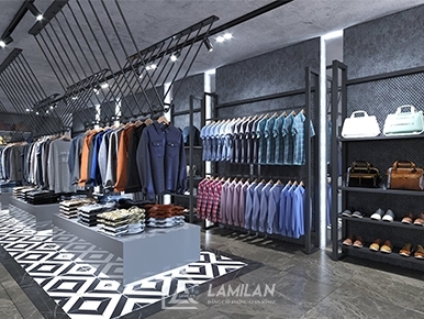 THIẾT KẾ SHOP THỜI TRANG NAM ĐẸP