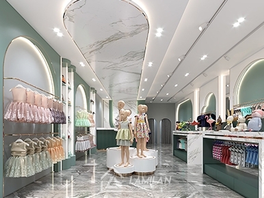 THIẾT KẾ SHOP THỜI TRANG TRẺ EM THÚ VỊ, CUỐN HÚT