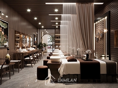 THIẾT KẾ SPA GỘI ĐẦU DƯỠNG SINH